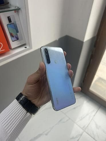 honur telefon: Redmi Note 8, 64 GB, rəng - Gümüşü, Barmaq izi — 2