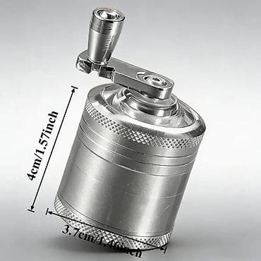 metbext esyalari: Dönər qolu olan metal ədviyyat/ot üyüdücüsü - Material: möhkəm metal — 2