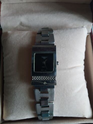 qol saatlari qadin ucun: İşlənmiş, Qol saatı, Tissot, rəng - Gümüşü — 1