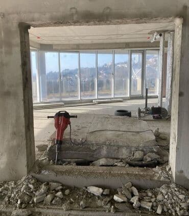 qumlama xidmeti: Beton kesme desme xidmeti beton kesen beton kesimi sesiz vibrasiyasiz — 4