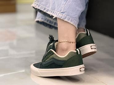 zamuş makasin: Vans Yaşıl rəng palitrası ilə klassik skeyt tərzli uniseks idman — 3