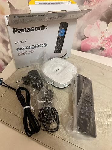 köhnə ev telefonu: Stasionar telefon Panasonic, Simsiz, Yeni, Ödənişli çatdırılma — 2