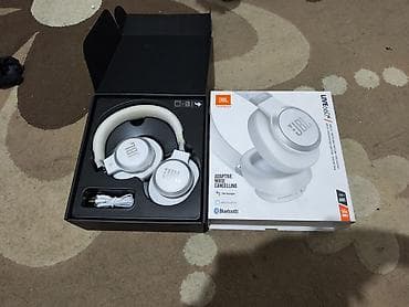 Наушники: Б/у Проводные Наушники, JBL, цвет - Белый — 1