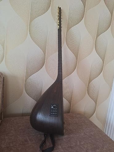start velosiped 29: Elektro saz – qara ağac korpuslu, uzun saplı, quraşdırılmış preamp və — 1