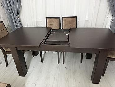 bag desti: Qonaq otağı üçün, Açılan, Dördbucaq masa, 6 stul — 4
