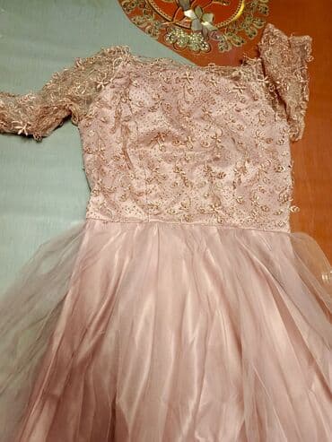 Lincoln: Zərif ziyafət/gecə geyimi – pudra/çəhrayı rəngdə - Üst hissə: incə — 2