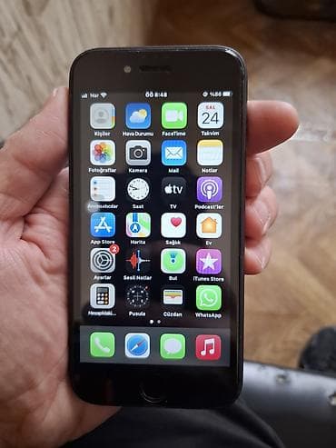 IPhone 8, 64 GB, Qara, Qırıq