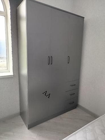 Yeni, 3 qapılı, Siyirməli, Boz, Digər material, Açılan, Düz dolab