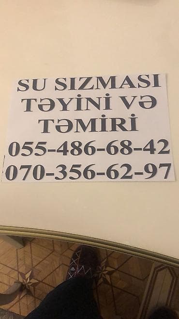 Su sizmanin teyini pewakar ustalar terefinden awkarlanib temir edilir