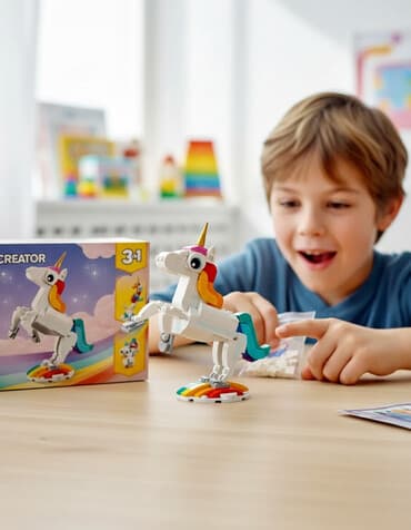 uşaq sintezatoru: LEGO Creator 3-in-1 “Unicorn” (31140) - 145 parça - 7+ yaş üçün - — 1