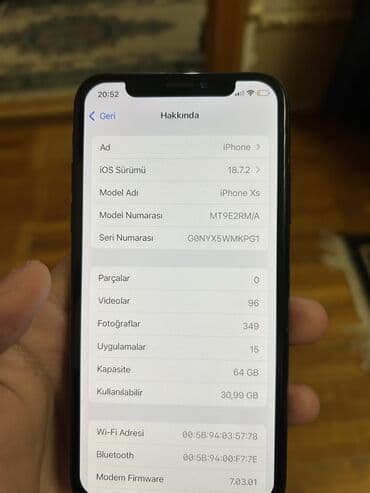 iphone 13 satilir: IPhone Xs, 64 GB, Black Titanium, Face ID — 4