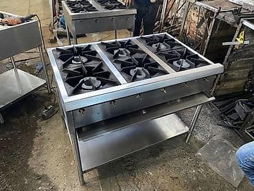 Sənaye tipli 6 gözlü qaz plitəsi - Restoran, kafe və yeməkxanalar