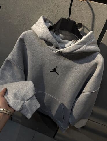 Ножи: Мужская толстовка, Jordan, цвет - Серый — 1