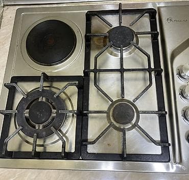 palet soba: Quraşdırılan kombinə edilmiş plitə – qaz + elektrik - 4 gözlü: 3 ədəd — 1