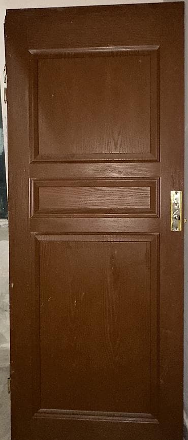 MDF iç qapılar dəsti – qəhvəyi rəngdə - Material: MDF (taxta