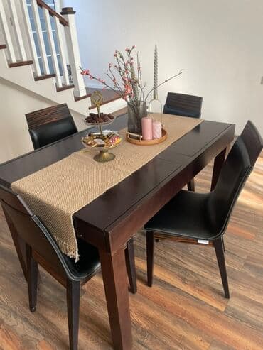 на кухню стол и стулья: Для кухни, Нераскладной, Прямоугольный стол, 4 стула — 3