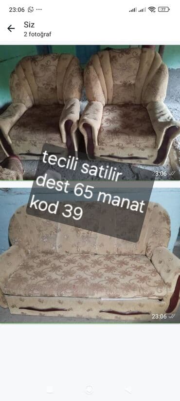 divan balaca: Klassik divan, Qonaq otağı üçün, Açılmayan, Türkiyə — 1