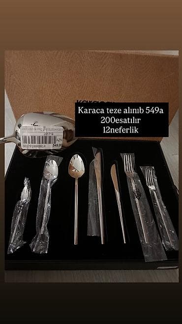 Karaca 12 nəfərlik süfrə ləvazimatı dəsti - Brend: Karaca -