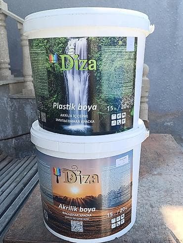 Akril Fasad üçün boya, 20 kq, Suya davamlı