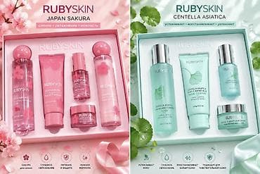 xonca desti: RUBYSKIN dəriyə qulluq dəstləri 1) RUBYSKIN Japan Sakura – parıltı və — 1