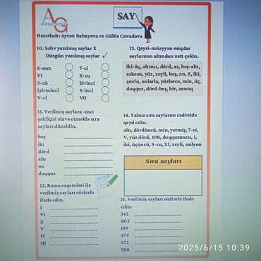 5 sinif riyaziyyat pdf: 4-cü sinif şagirdləri üçün nəzərdə tutulmuşdur. Bu, onların — 11