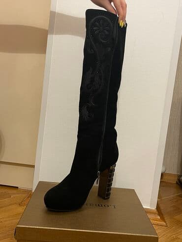 qadın çəkmə: Ölçü: 39, rəng - Qara, İşlənmiş — 3