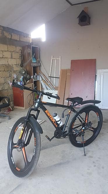 BMX GTR dağ velosipedi - Rəng: qara–narıncı dizayn - Çərçivə: yüngül — 2