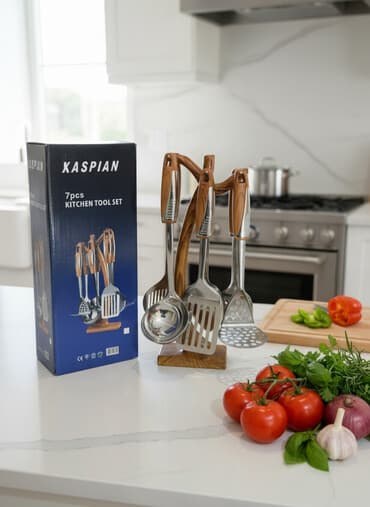 mollers baliq yagi qiymeti: CASPIAN 7 parçalı mətbəx alətləri dəsti - Tam dəst: 7 ədəd — 1