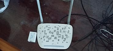 TP-Link Wi‑Fi router - Model: TP-Link (iki antenalı) - Tezlik: 2.4