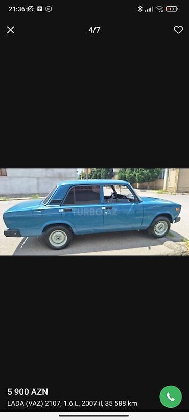 islenmis kompressor: VAZ (LADA) 2107: 1.6 l | 2007 il Sedan — 4