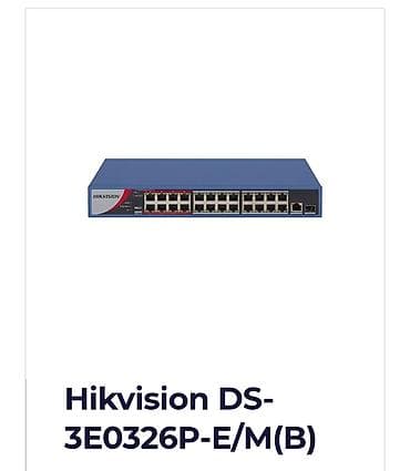 5g modem router: Hikvision DS-3E0326P-E/M(B) Ethernet Switch - 24x 10/100 Mbps RJ45 — 1