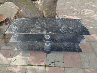 sutular: Düz TV altlığı, Polkalı, Şüşəli — 2