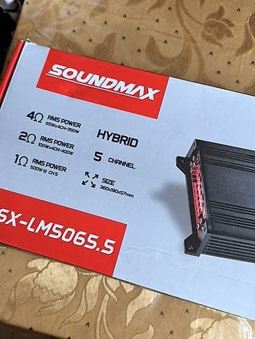 ses mixeri: SOUNDMAX SX-LM5065.5 – 5 kanallı hibrid avtomobil gücləndiricisi — 3