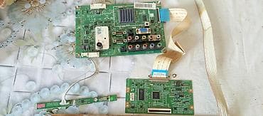 Digər ehtiyat hissələri: TV elektronika plataları dəsti SAMSUNG Tərkib: - Güc bloku (power — 3