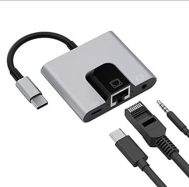 mini tablet: USB-C 3-i 1-də Ethernet Adapter Xüsusiyyətlər: - Qoşulma: Type‑C — 1