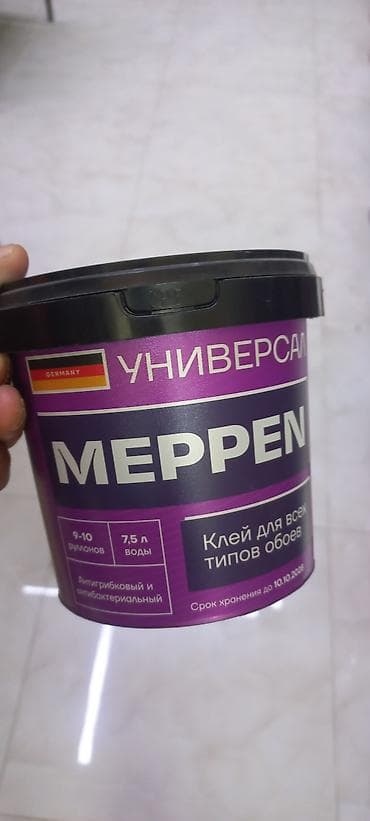 Universal kağız divar kağızı yapışdırıcısı – MEPPEN - Tətbiq sahəsi — 1