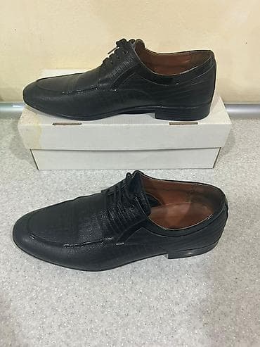 makasin a klass: Klassik kişi ayaqqabısı - Rəng: qara - Model: bağcıqlı, klassik — 2