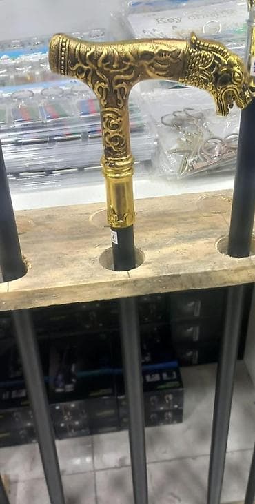 Yerimək üçün arabalar, çəliklər, əsalar, rollatorlar: Dekorativ Ģəzəyli Əsa/Qoltuq Dəstəyi - Model: müxtəlif fiqurlu — 3