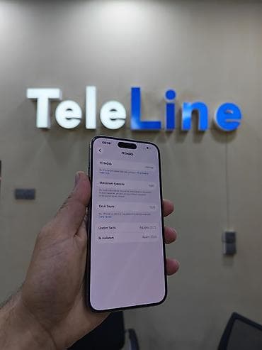 80 gb: IPhone 15 Pro Max, 256 GB, Natural Titanium, Zəmanət, Simsiz şarj, Face ID — 2