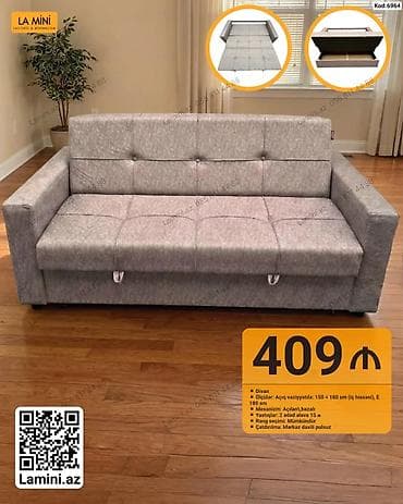 LA MINI divan - Funksionallıq: açılan, bazalı mexanizm; yatılı lalafo.az -da LA MINI divan - Funksionallıq: açılan, bazalı mexanizm; yatılı