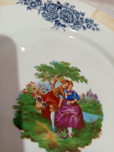 boşqab: Boşqablar, 1 əd, rəng - Ağ, Farfor, SSRİ — 1