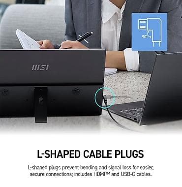 komputerlər satışı: MSI PRO MP165 E6 portativ monitor - Ekran: 15.6 düym, Full HD — 5