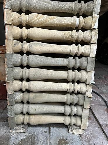 Новое на lalafo: Təbii daşdan hazırlanmış balyustr sütunları (balyastrlər) - Material — 1