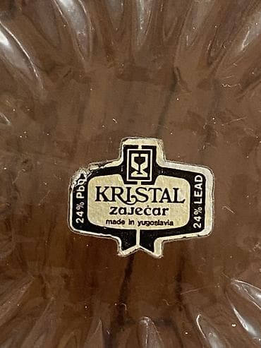 meyve qabl: Zaječar Kristal qab – 24% PbO kurşunlu kristal - Brend: Kristal — 4