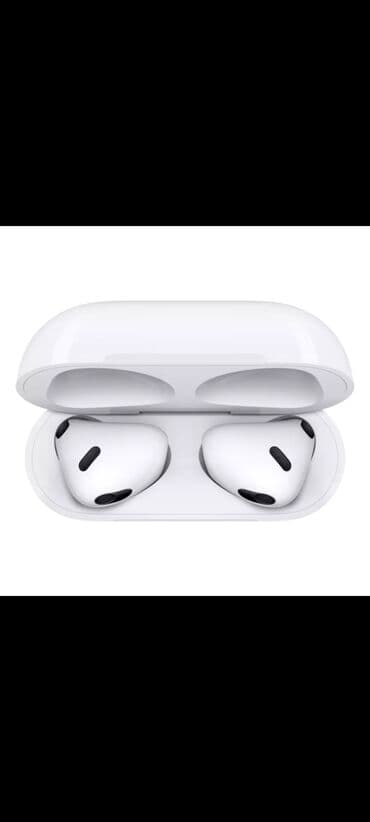 airpods qulaqciq: Yeni Simsiz (Bluetooth) Qulaqcıqlar, Apple, rəng - Ağ — 2
