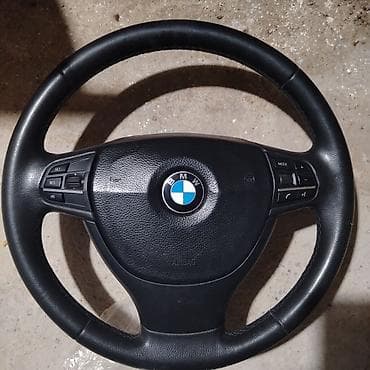 bmw e39 kapot: BMW sükan çarxı - Material: qara dəri üzlük, tikişli kənarlar - Çap — 2