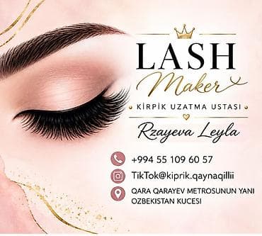 divan ustası: Kiprik ustası, 38 yaş, 5 ildən artıq təcrübə, Yerin icarəsi — 1