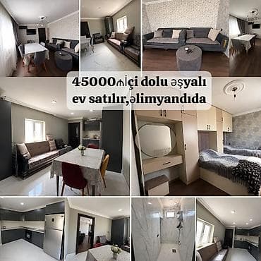ucuz ev: SABUNÇUDA 3 OTAQLI ƏŞYALI EV SATILIR! 💰 Qiymət: 45.000 AZN 📍 Sabunçu – — 1