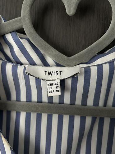 Şəxsi əşyalar: Brend: TWIST Model: Zolaqlı oversize qadın köynəyi Ölçü: EUR 40 (UK — 4