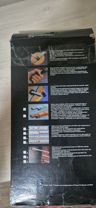 Subaru: Рулетка Fisco TS50/M 50м 13мм нержавеющая сталь открытый — 2